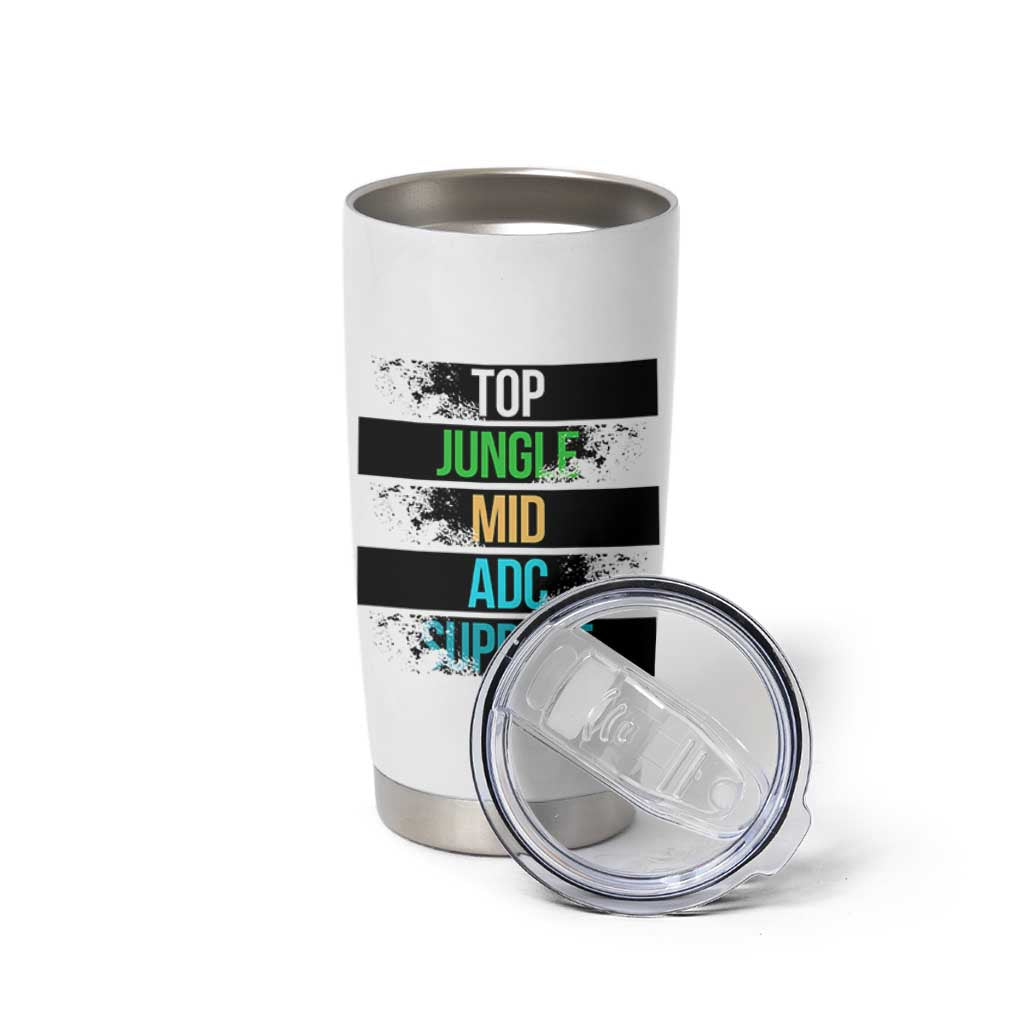 Gaming Humor 5 Roles Tumbler Cup Quote For Gamer Lovers - Wonder Print Shop
