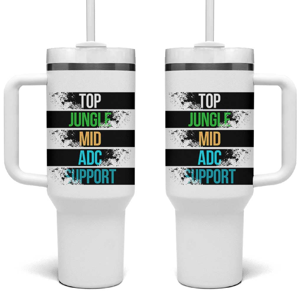 Gaming Humor 5 Roles Tumbler With Handle Quote For Gamer Lovers - Wonder Print Shop