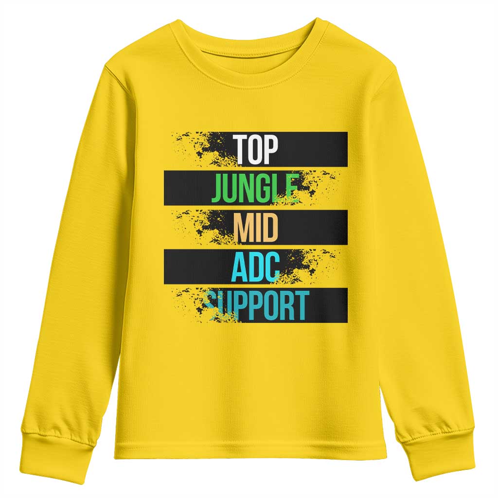 Gaming Humor 5 Roles Youth Sweatshirt Quote For Gamer Lovers - Wonder Print Shop