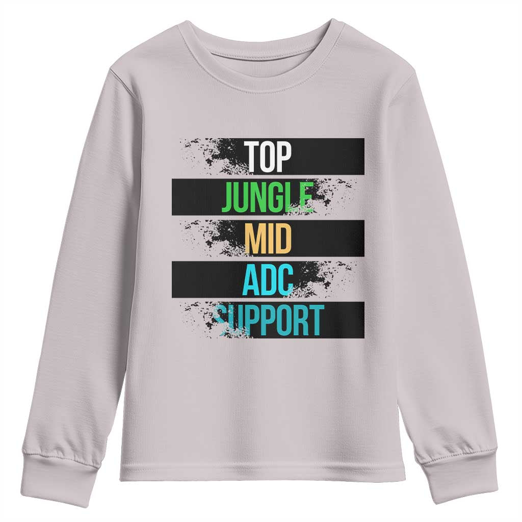 Gaming Humor 5 Roles Youth Sweatshirt Quote For Gamer Lovers - Wonder Print Shop