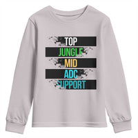 Gaming Humor 5 Roles Youth Sweatshirt Quote For Gamer Lovers - Wonder Print Shop