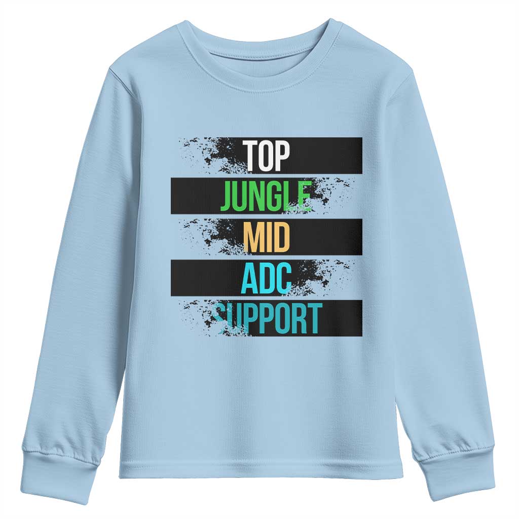 Gaming Humor 5 Roles Youth Sweatshirt Quote For Gamer Lovers - Wonder Print Shop