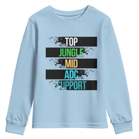 Gaming Humor 5 Roles Youth Sweatshirt Quote For Gamer Lovers - Wonder Print Shop