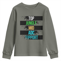 Gaming Humor 5 Roles Youth Sweatshirt Quote For Gamer Lovers - Wonder Print Shop