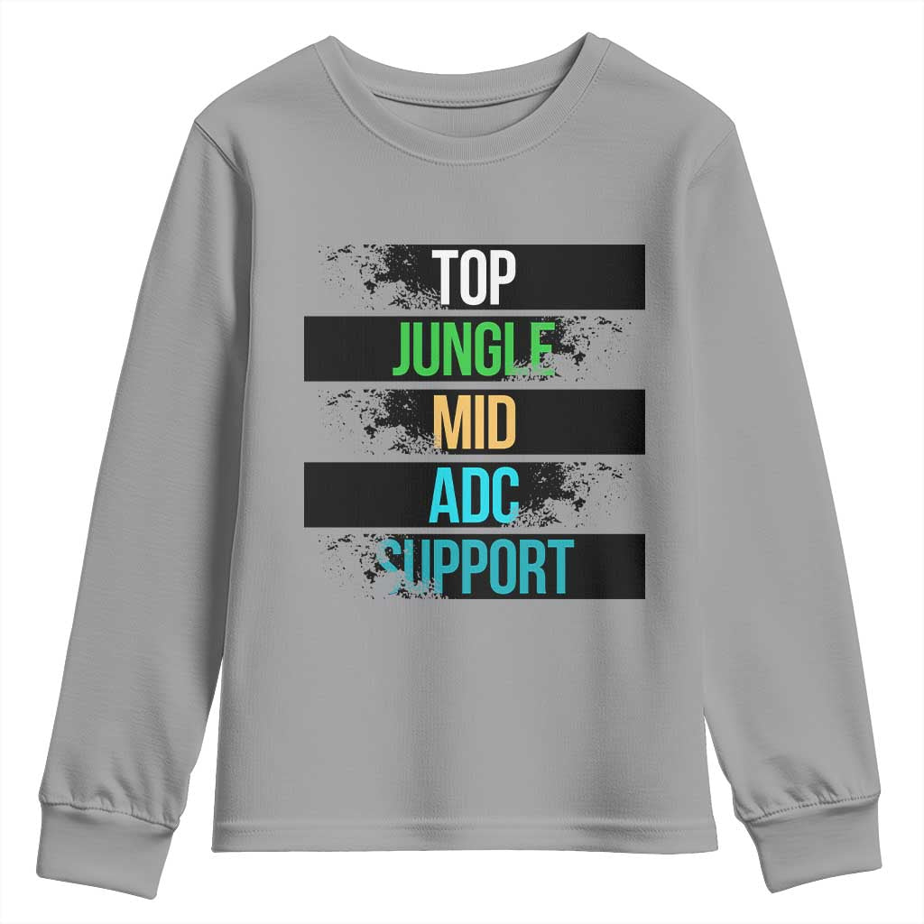 Gaming Humor 5 Roles Youth Sweatshirt Quote For Gamer Lovers - Wonder Print Shop