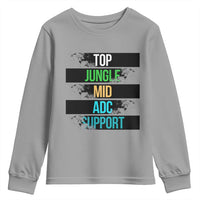 Gaming Humor 5 Roles Youth Sweatshirt Quote For Gamer Lovers - Wonder Print Shop