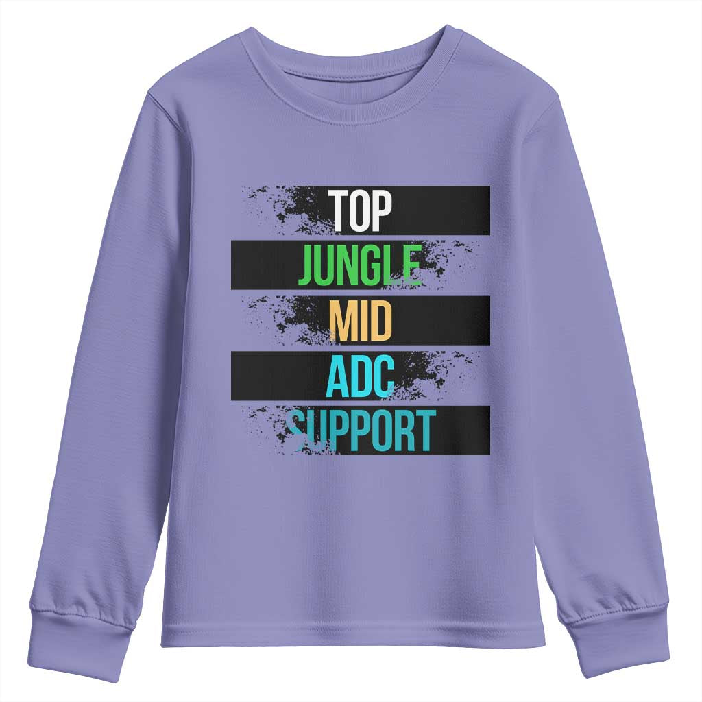 Gaming Humor 5 Roles Youth Sweatshirt Quote For Gamer Lovers - Wonder Print Shop