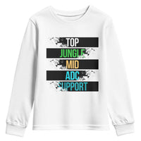 Gaming Humor 5 Roles Youth Sweatshirt Quote For Gamer Lovers - Wonder Print Shop