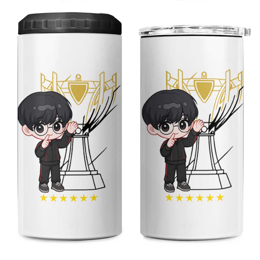 Mid Lane Master Gamer 4 in 1 Can Cooler Tumbler Gift For Esports Fan - Wonder Print Shop