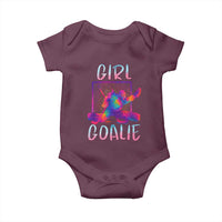 Funny Ice Hockey Girl Goalie Splatter Art Baby Onesie Gift For Women - Wonder Print Shop