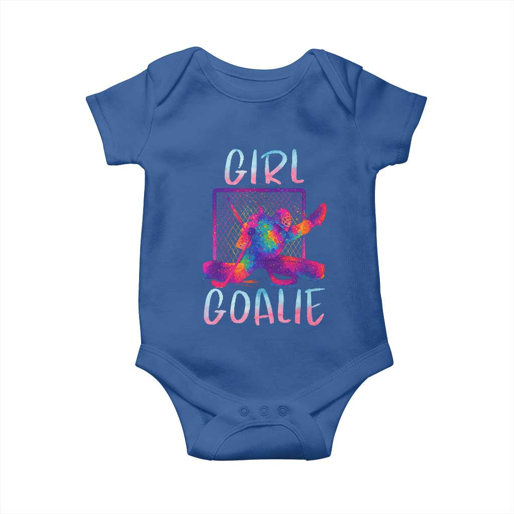 Funny Ice Hockey Girl Goalie Splatter Art Baby Onesie Gift For Women - Wonder Print Shop
