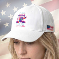 Funny Ice Hockey Girl Goalie Splatter Art Baseball Cap Gift For Women