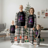 Funny Ice Hockey Girl Goalie Splatter Art Plaid Pajama Set Gift For Women - Wonder Print Shop