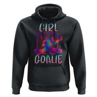 Funny Ice Hockey Girl Goalie Splatter Art Hoodie Gift For Women - Wonder Print Shop