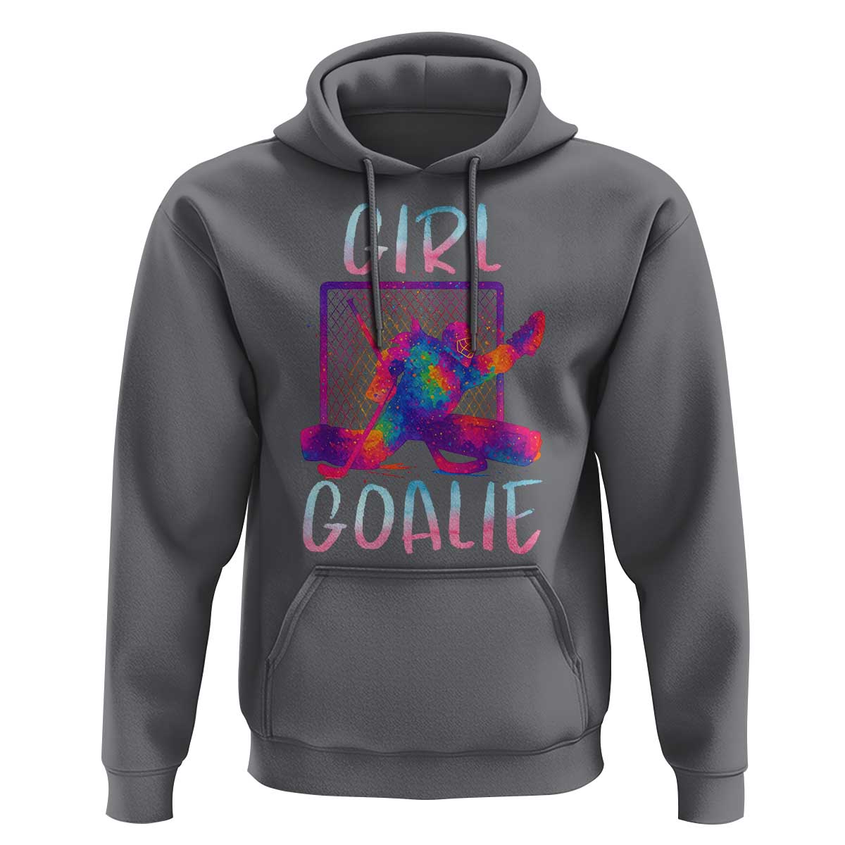 Funny Ice Hockey Girl Goalie Splatter Art Hoodie Gift For Women - Wonder Print Shop