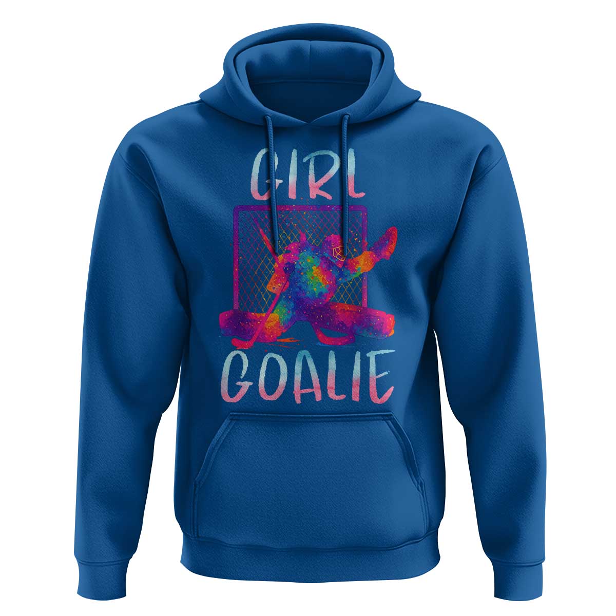 Funny Ice Hockey Girl Goalie Splatter Art Hoodie Gift For Women - Wonder Print Shop
