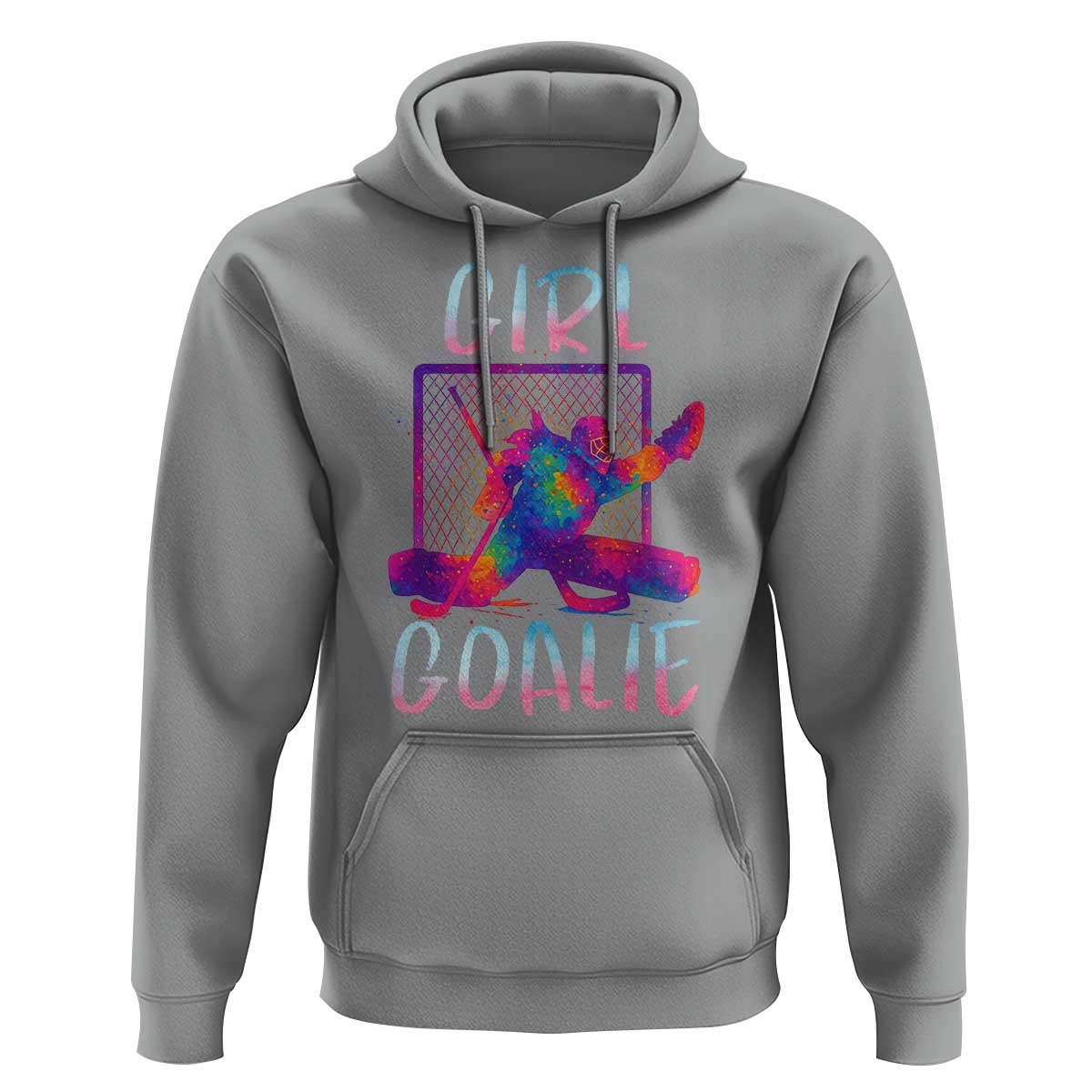 Funny Ice Hockey Girl Goalie Splatter Art Hoodie Gift For Women - Wonder Print Shop