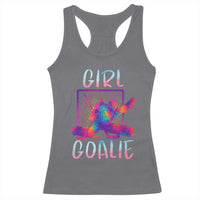 Funny Ice Hockey Girl Goalie Splatter Art Racerback Tank Top Gift For Women - Wonder Print Shop