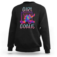 Funny Ice Hockey Girl Goalie Splatter Art Sweatshirt Gift For Women - Wonder Print Shop