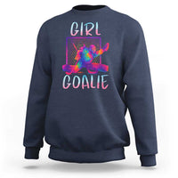 Funny Ice Hockey Girl Goalie Splatter Art Sweatshirt Gift For Women - Wonder Print Shop