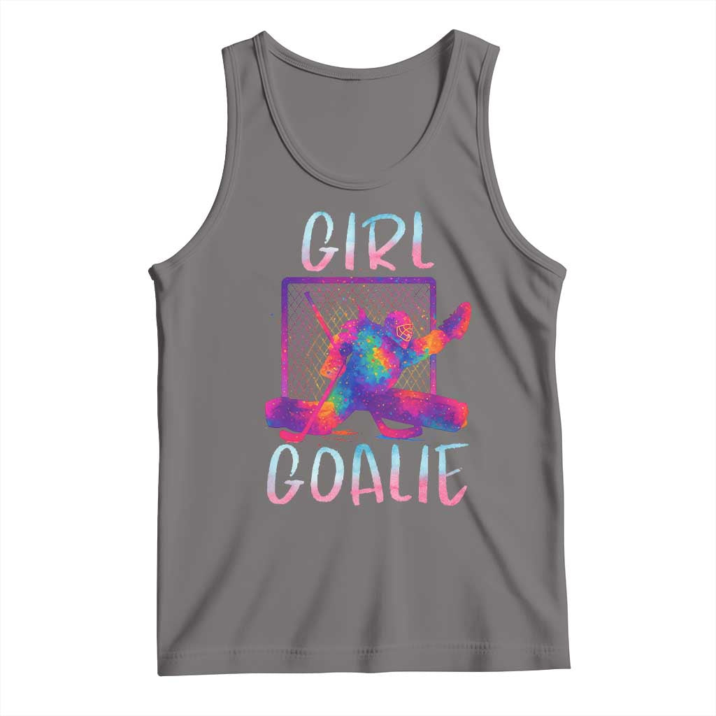 Funny Ice Hockey Girl Goalie Splatter Art Tank Top Gift For Women - Wonder Print Shop