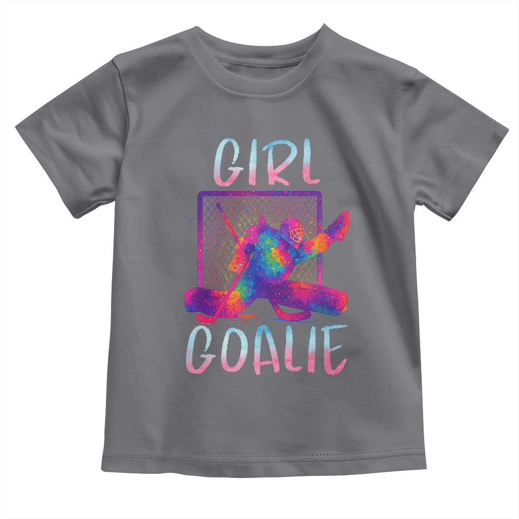 Funny Ice Hockey Girl Goalie Splatter Art Toddler T Shirt Gift For Women - Wonder Print Shop