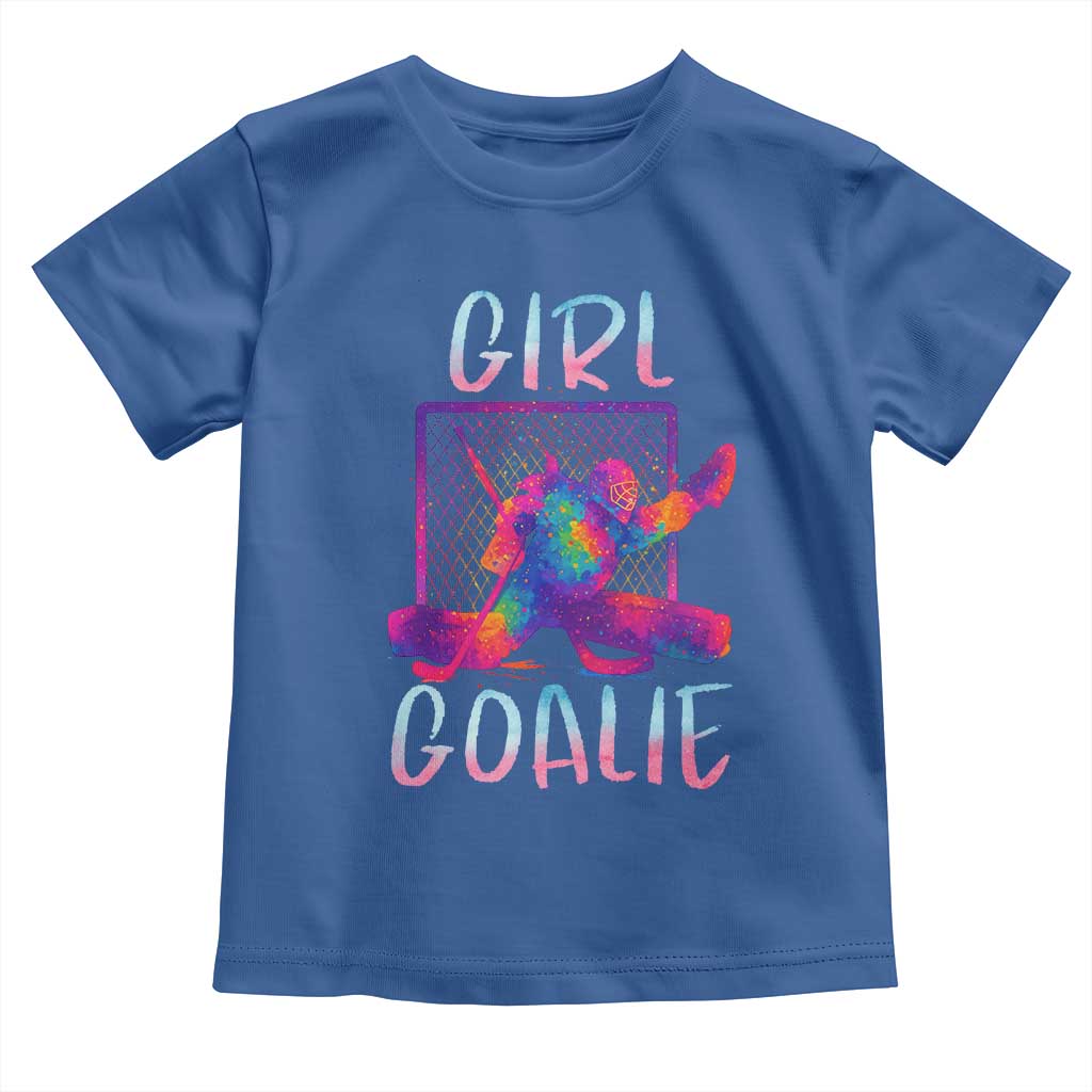 Funny Ice Hockey Girl Goalie Splatter Art Toddler T Shirt Gift For Women - Wonder Print Shop