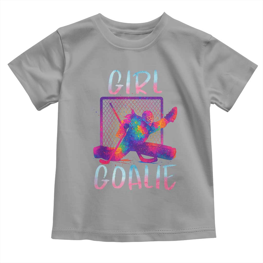 Funny Ice Hockey Girl Goalie Splatter Art Toddler T Shirt Gift For Women - Wonder Print Shop