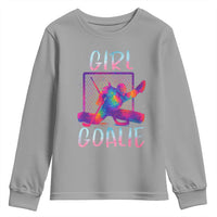 Funny Ice Hockey Girl Goalie Splatter Art Youth Sweatshirt Gift For Women - Wonder Print Shop