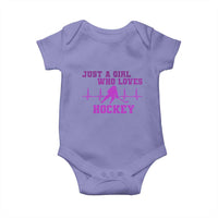 Funny Just A Girl Who Loves Hockey Baby Onesie Gift For Women - Wonder Print Shop