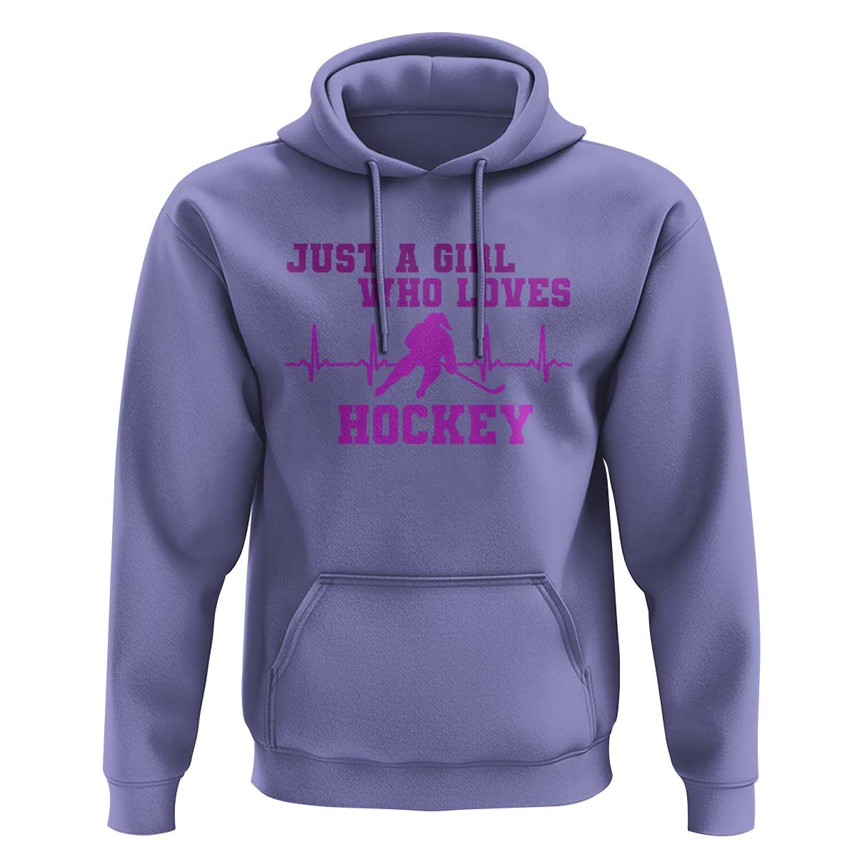 Funny Just A Girl Who Loves Hockey Hoodie Gift For Women - Wonder Print Shop