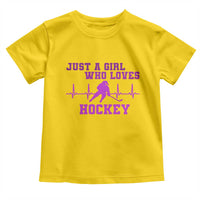 Funny Just A Girl Who Loves Hockey Toddler T Shirt Gift For Women - Wonder Print Shop