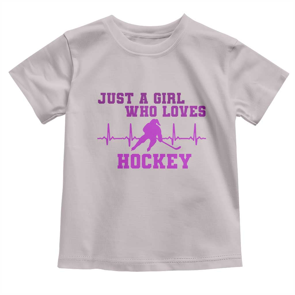 Funny Just A Girl Who Loves Hockey Toddler T Shirt Gift For Women - Wonder Print Shop