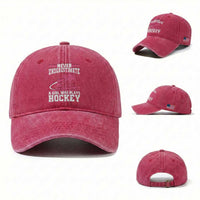 Never Underestimate A Girl Who Plays Hockey Washed Cotton Baseball Cap Gift For Women