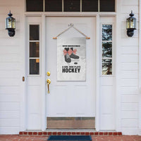 Never Underestimate A Girl Hockey Player Gift Idea Garden Flag - Wonder Print Shop