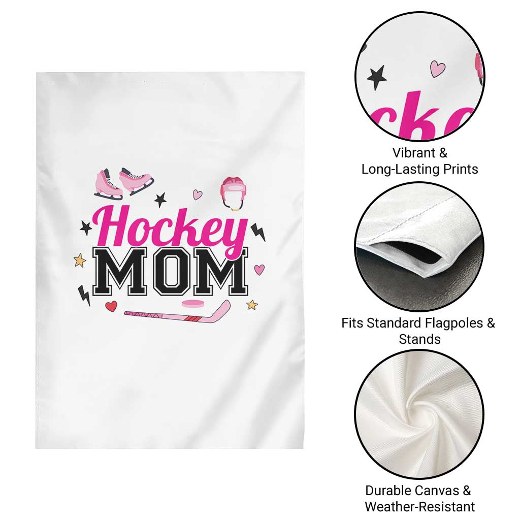 Proud Hockey Mom Garden Flag Ice Hockey Supporter Gift - Wonder Print Shop