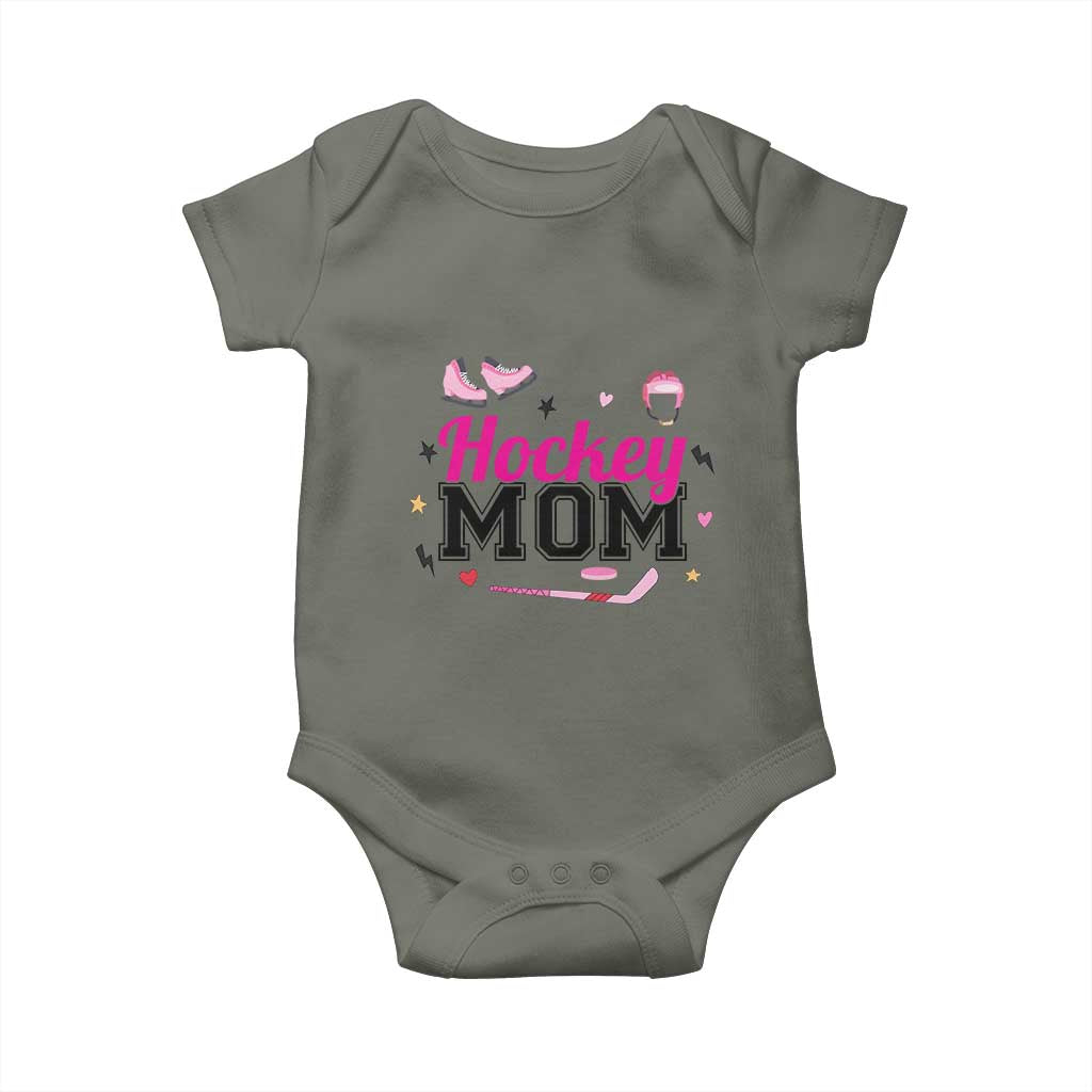 Proud Hockey Mom Baby Onesie Ice Hockey Supporter Gift - Wonder Print Shop