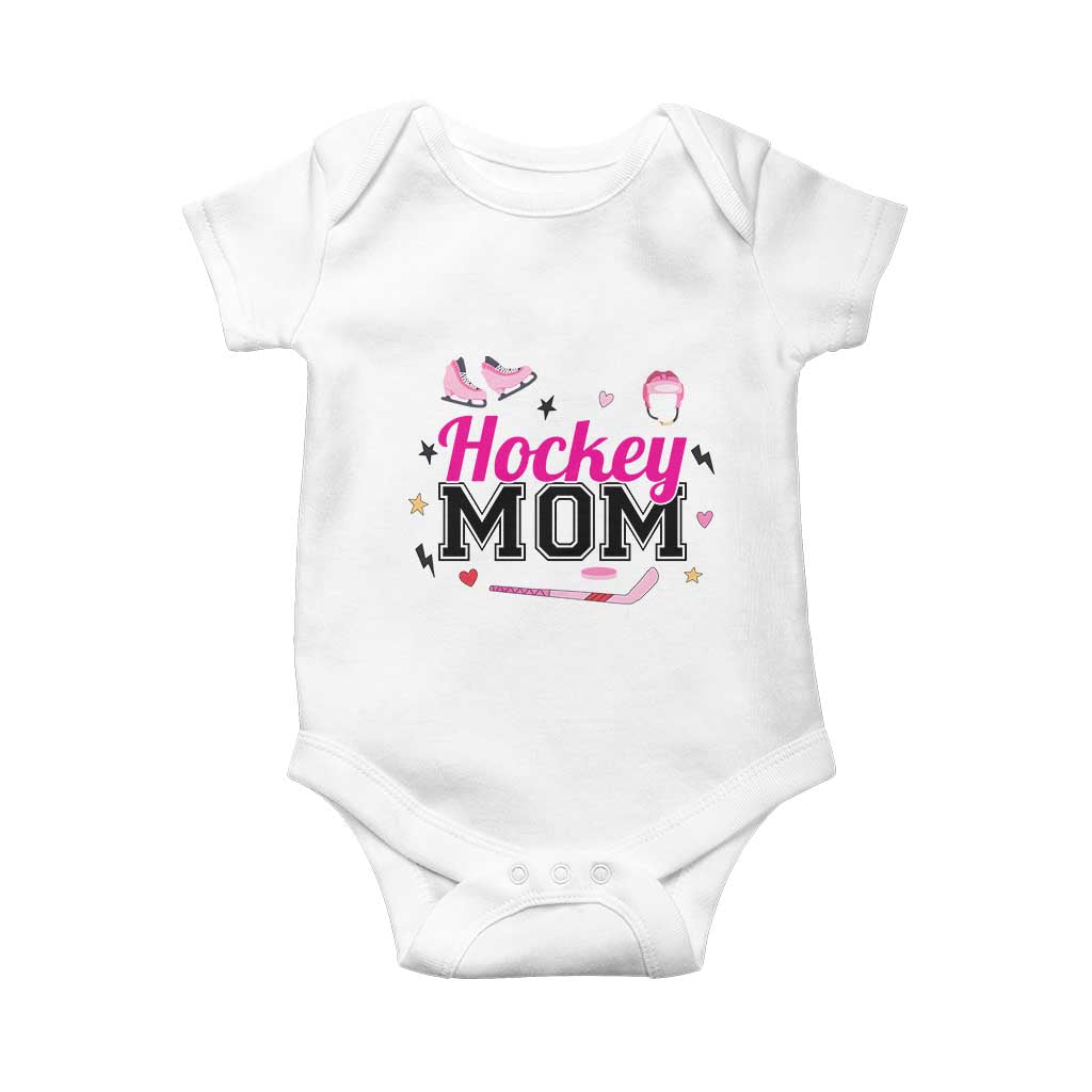 Proud Hockey Mom Baby Onesie Ice Hockey Supporter Gift - Wonder Print Shop