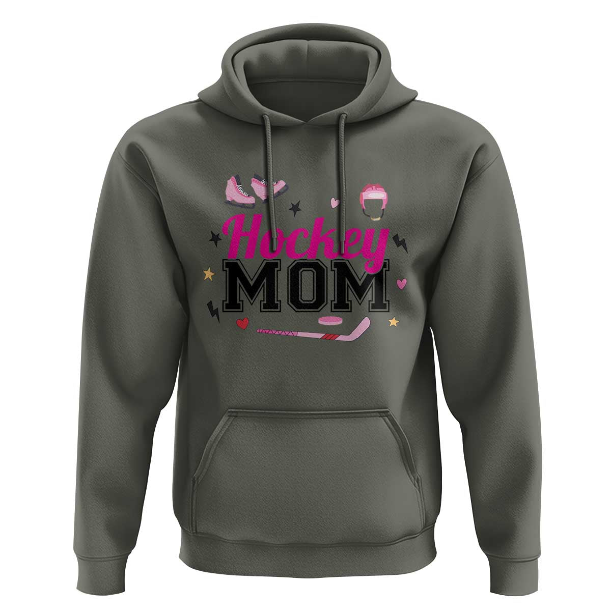 Proud Hockey Mom Hoodie Ice Hockey Supporter Gift - Wonder Print Shop