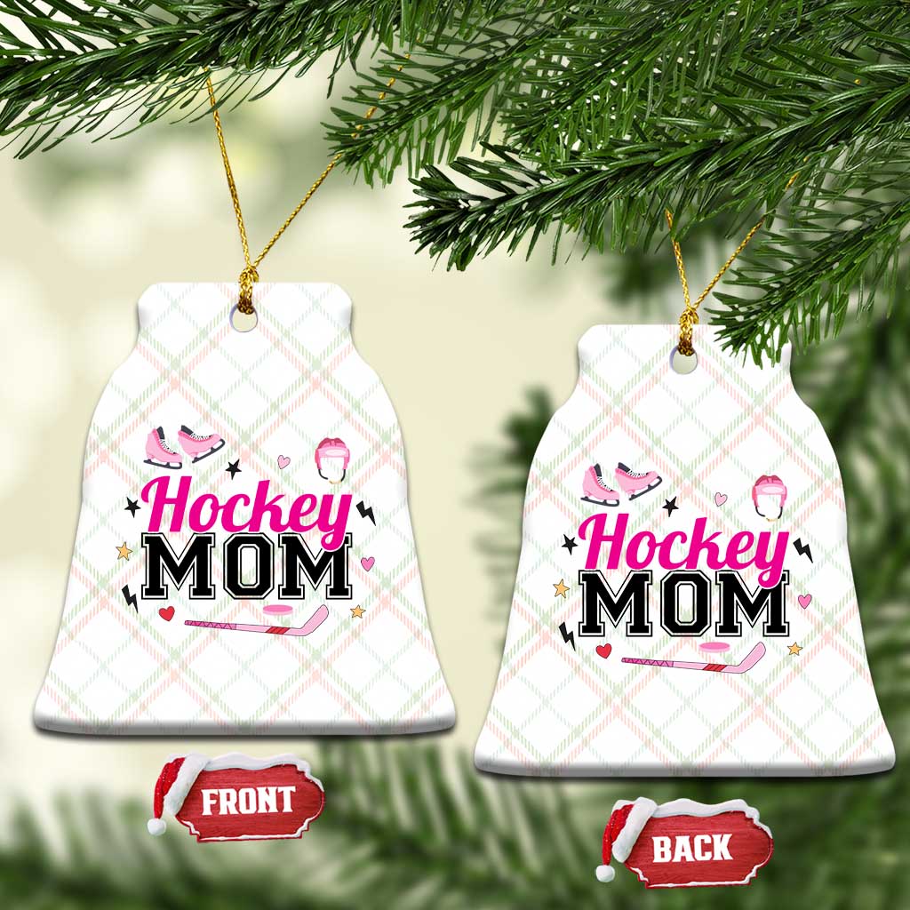 Proud Hockey Mom Ceramic Ornament Ice Hockey Supporter Gift - Wonder Print Shop