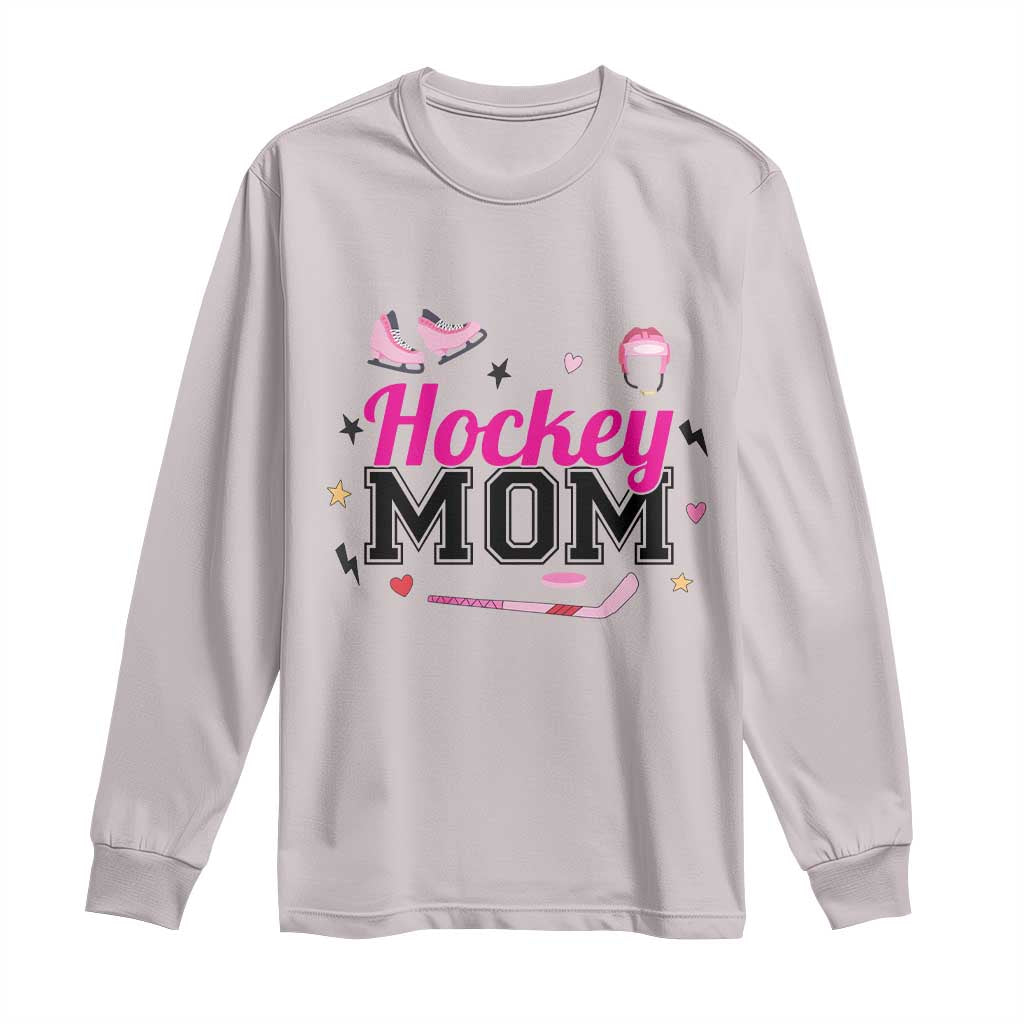 Proud Hockey Mom Long Sleeve Shirt Ice Hockey Supporter Gift - Wonder Print Shop