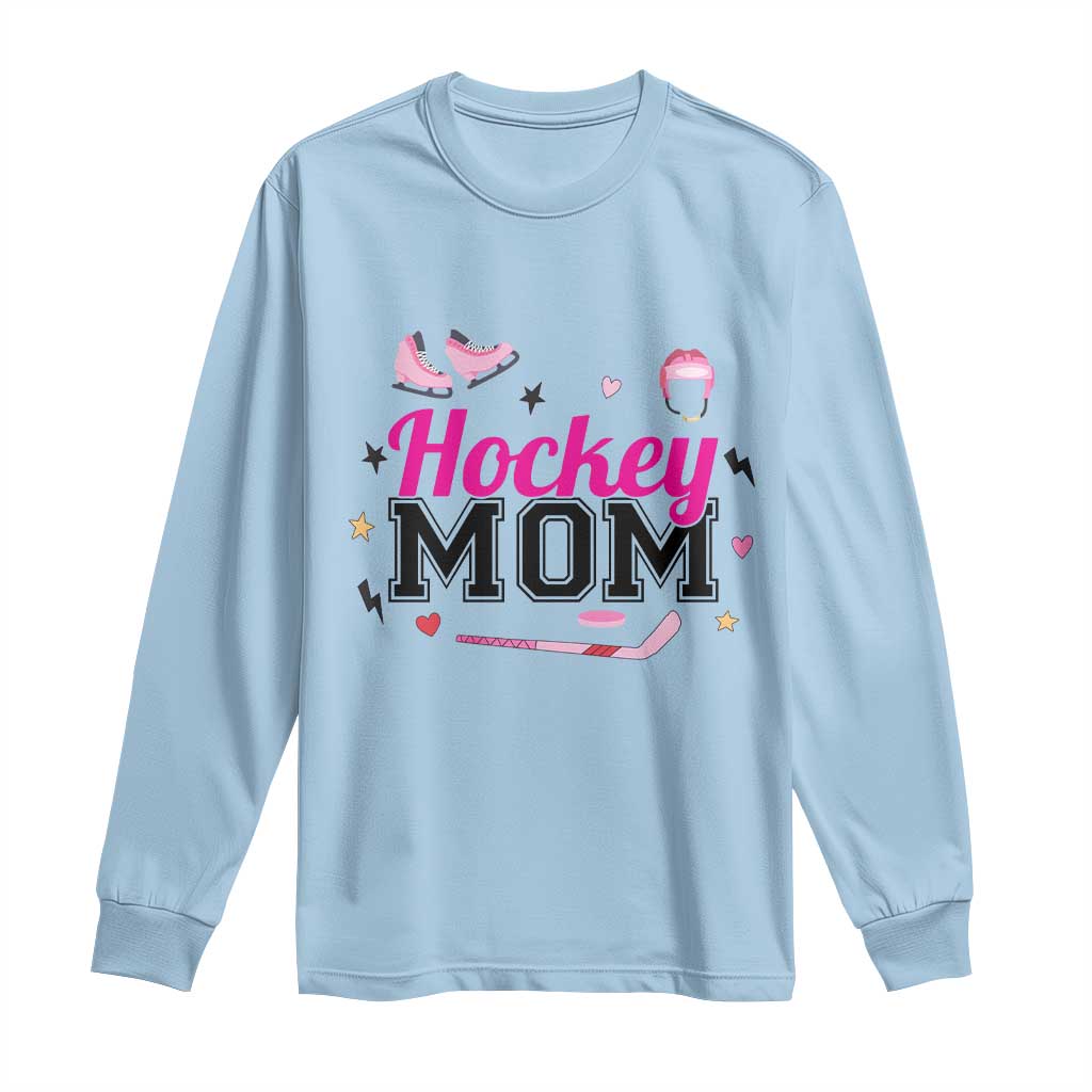 Proud Hockey Mom Long Sleeve Shirt Ice Hockey Supporter Gift - Wonder Print Shop