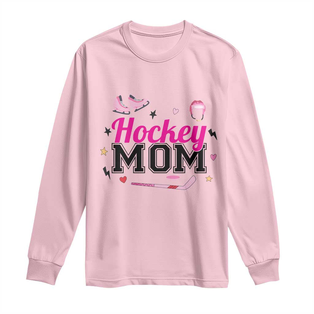 Proud Hockey Mom Long Sleeve Shirt Ice Hockey Supporter Gift - Wonder Print Shop