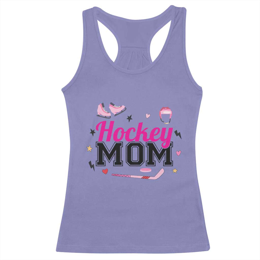 Proud Hockey Mom Racerback Tank Top Ice Hockey Supporter Gift - Wonder Print Shop