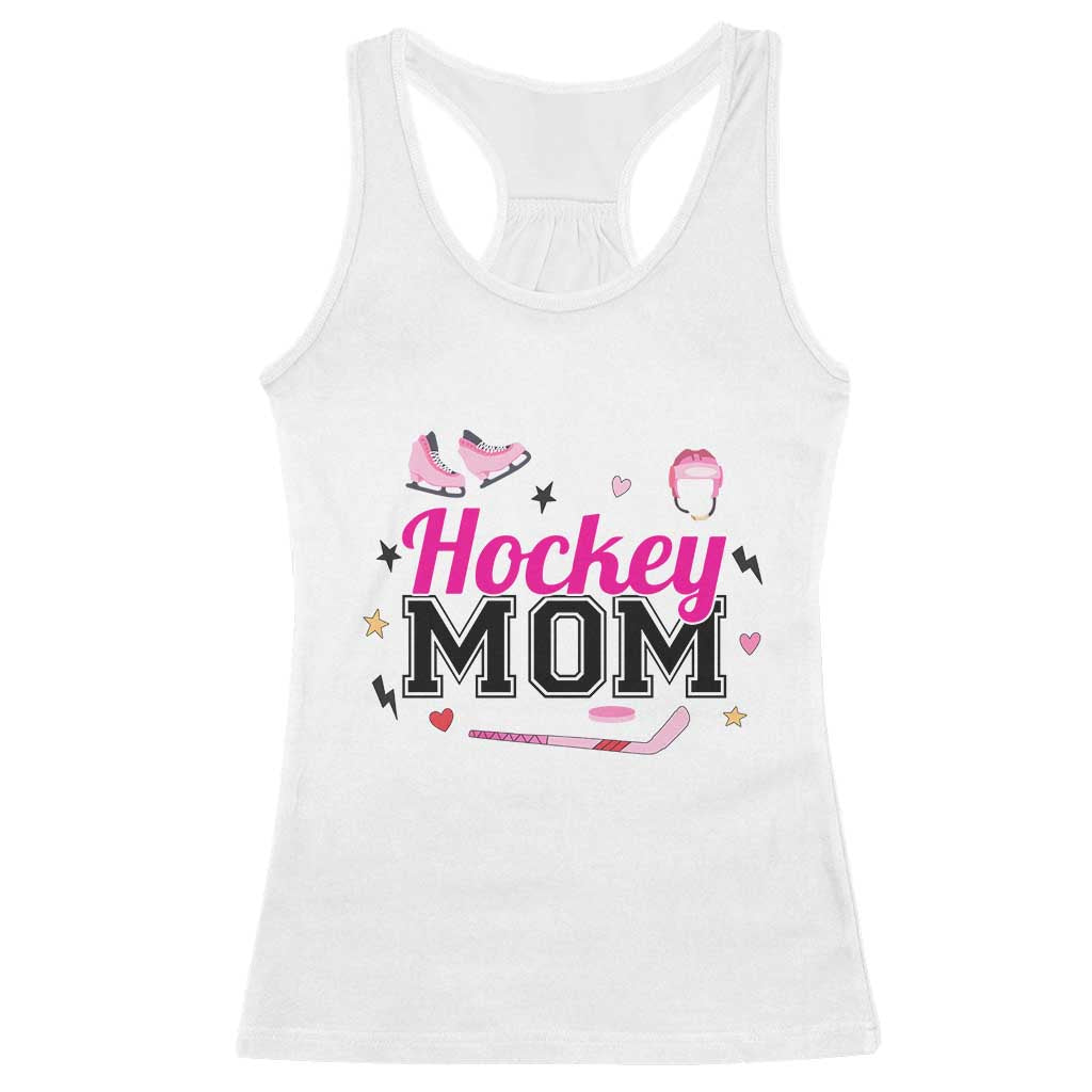 Proud Hockey Mom Racerback Tank Top Ice Hockey Supporter Gift - Wonder Print Shop