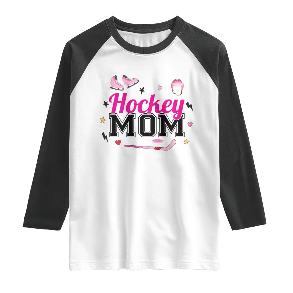 Proud Hockey Mom Raglan Shirt Ice Hockey Supporter Gift - Wonder Print Shop