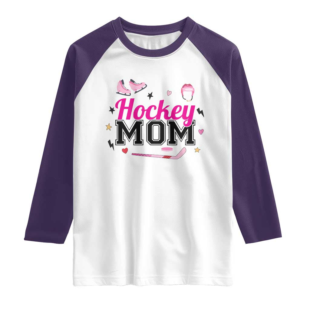 Proud Hockey Mom Raglan Shirt Ice Hockey Supporter Gift - Wonder Print Shop