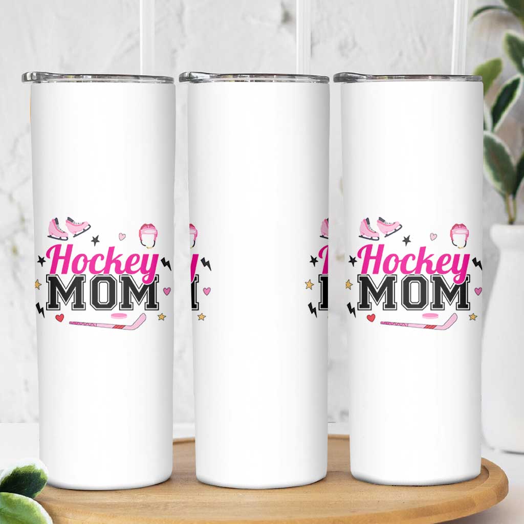 Proud Hockey Mom Skinny Tumbler Ice Hockey Supporter Gift - Wonder Print Shop