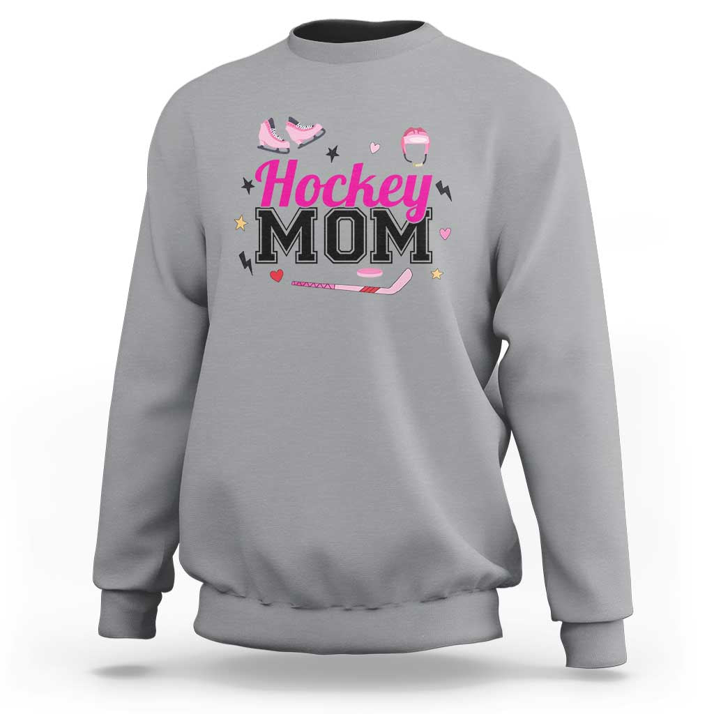 Proud Hockey Mom Sweatshirt Ice Hockey Supporter Gift - Wonder Print Shop
