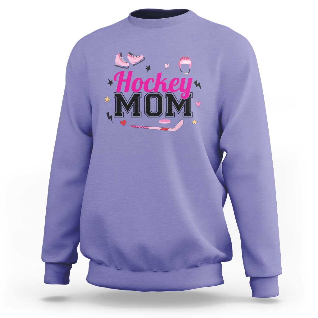 Proud Hockey Mom Sweatshirt Ice Hockey Supporter Gift - Wonder Print Shop